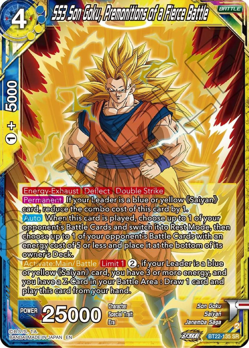 SS3 Son Goku, Premonitions of a Fierce Battle (BT22-135) [Critical Blow] | Rock City Comics