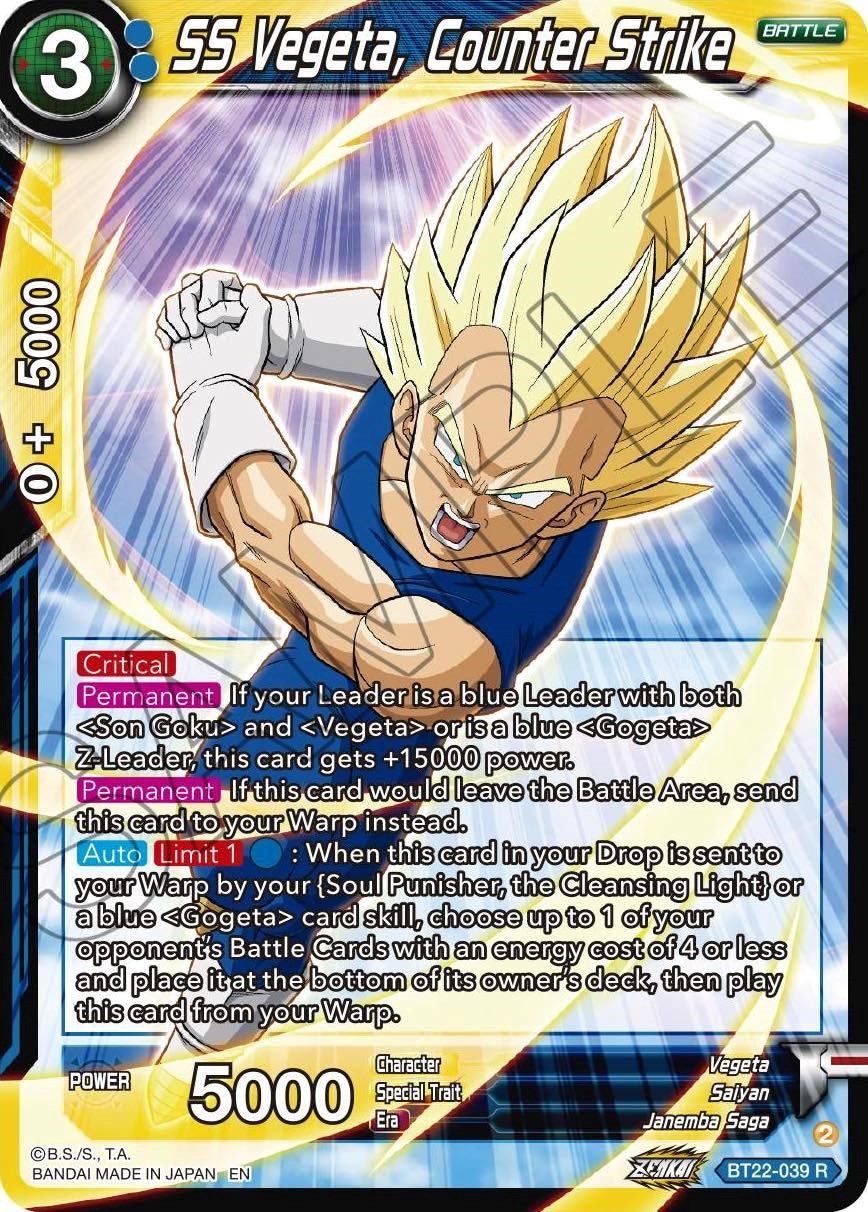 SS Vegeta, Counter Strike (BT22-039) [Critical Blow] | Rock City Comics