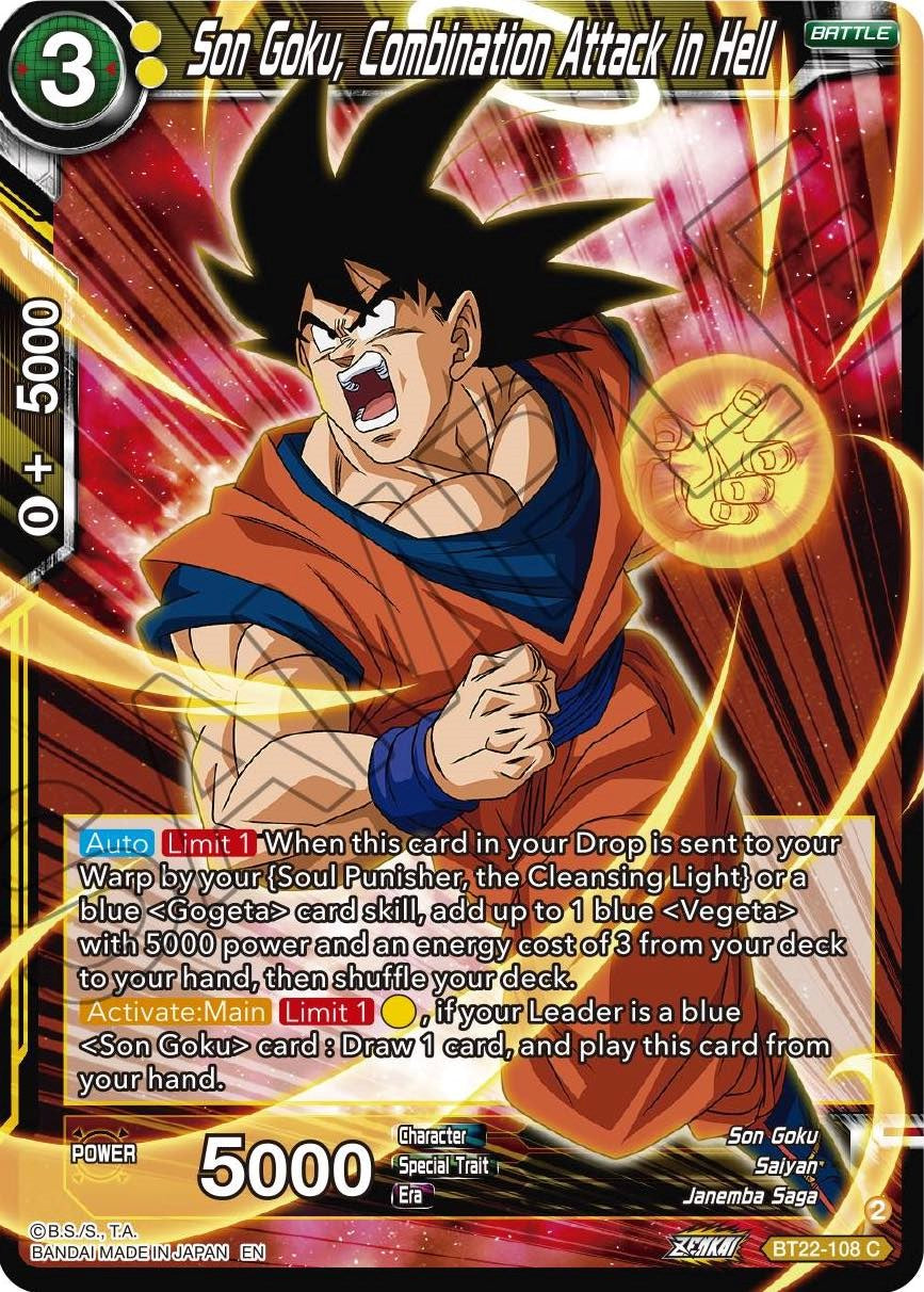 Son Goku, Combination Attack in Hell (BT22-108) [Critical Blow] | Rock City Comics