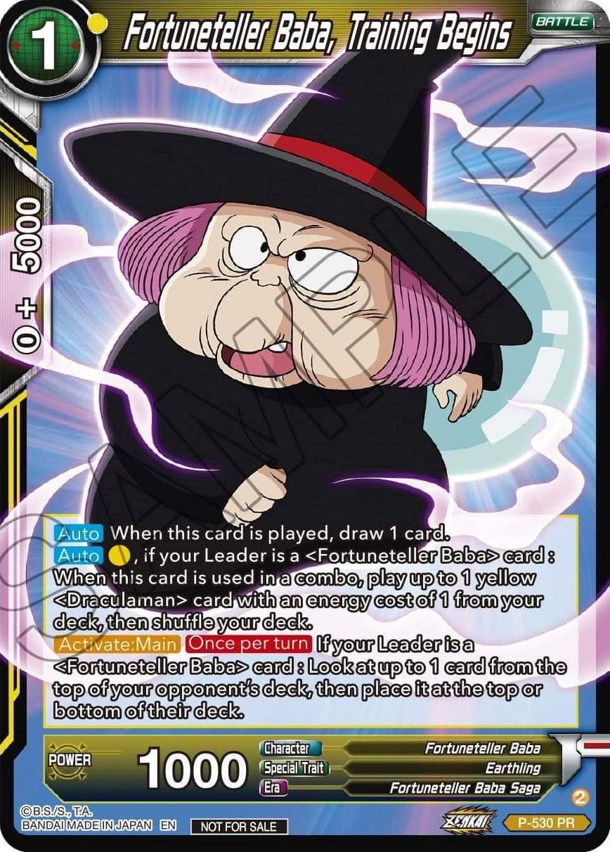 Fortuneteller Baba, Training Begins (Zenkai Series Tournament Pack Vol.5) (P-530) [Tournament Promotion Cards] | Rock City Comics