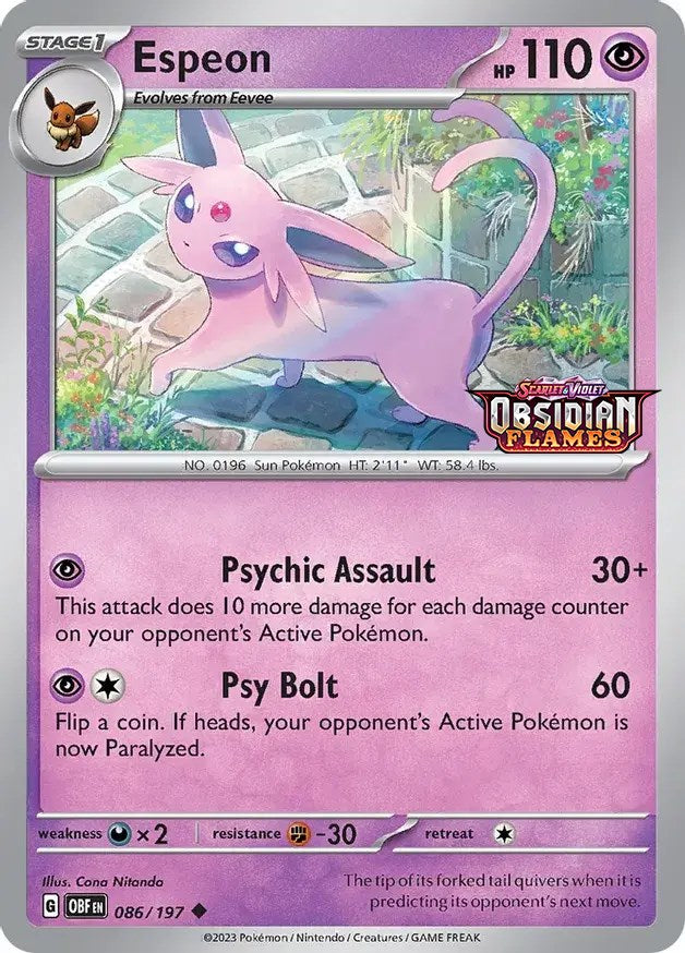 Espeon (086/197) (Best Buy Exclusive) [Scarlet & Violet: Black Star Promos] | Rock City Comics