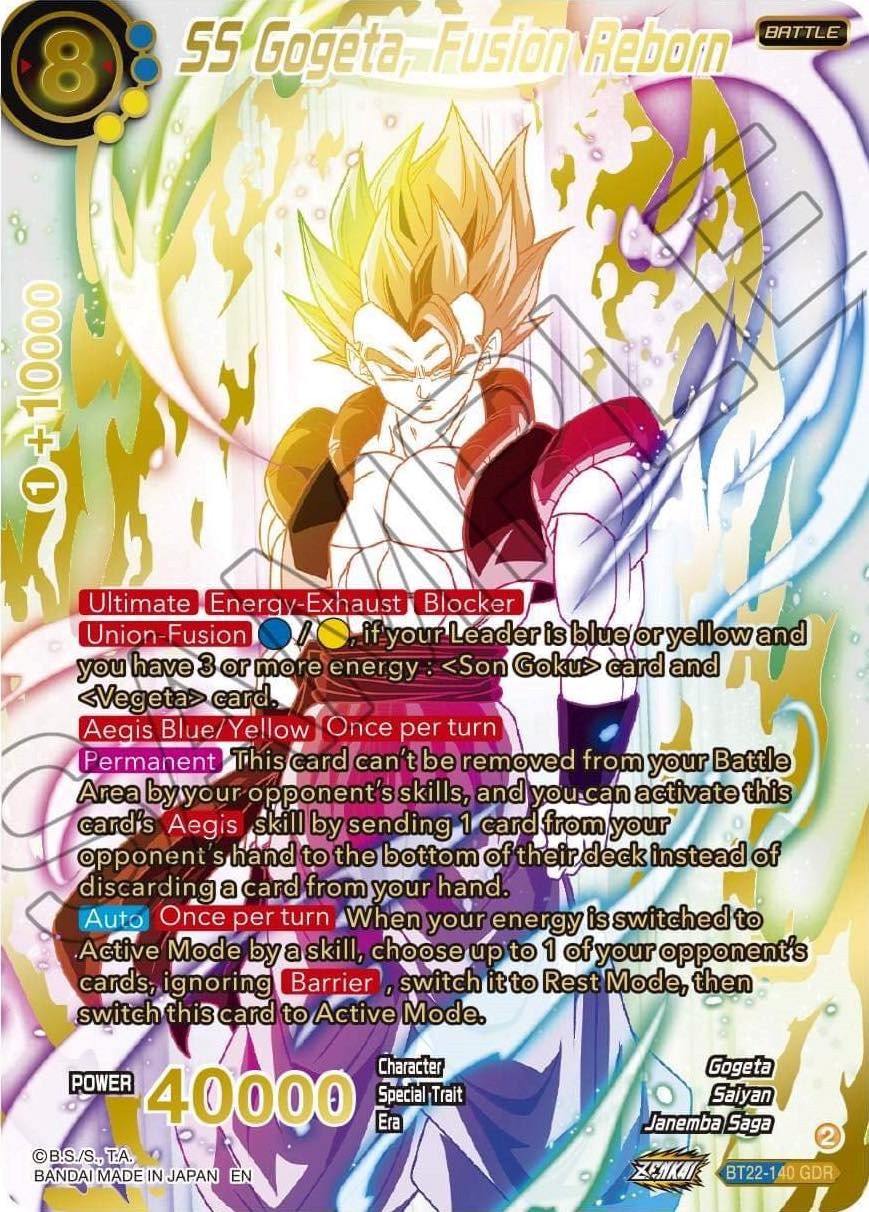 SS Gogeta, Fusion Reborn (GDR) (BT22-140) [Critical Blow] | Rock City Comics