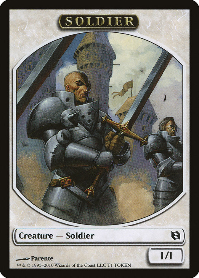 Soldier Token [Duel Decks: Elspeth vs. Tezzeret Tokens] | Rock City Comics