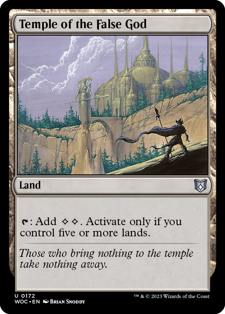 Temple of the False God [Wilds of Eldraine Commander] | Rock City Comics