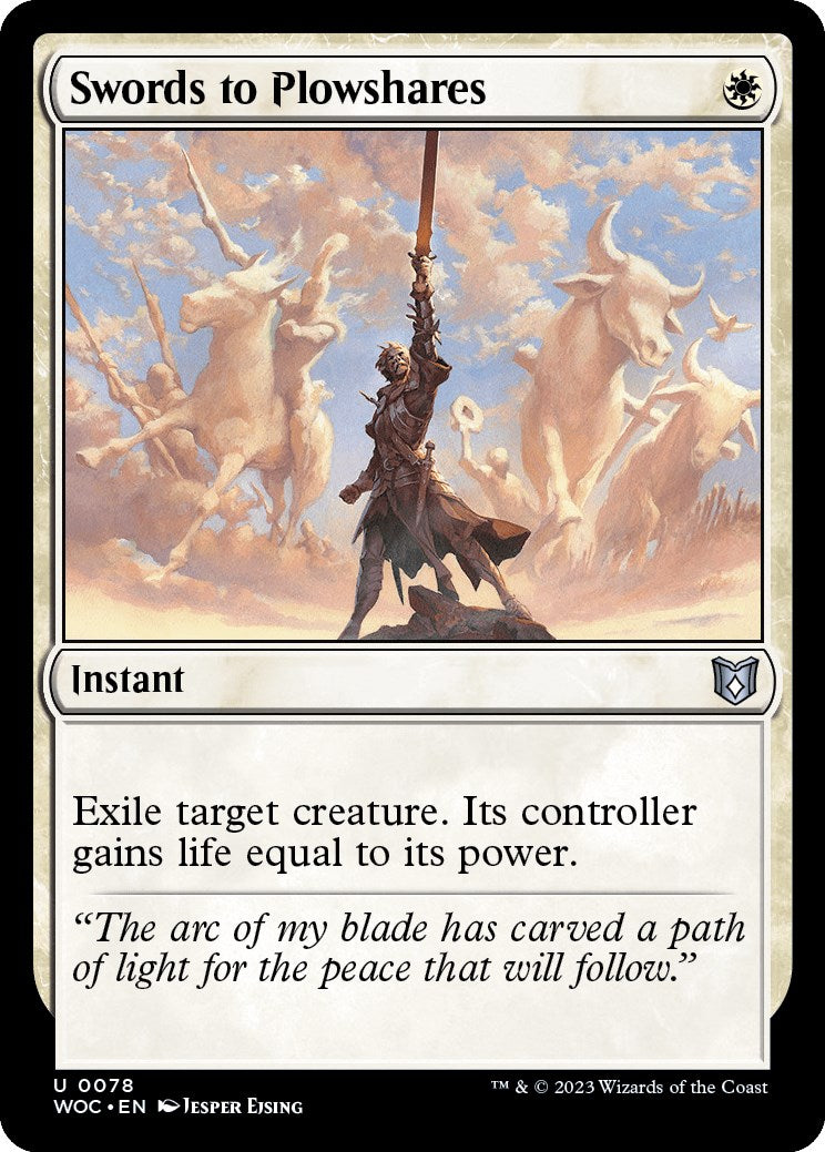 Swords to Plowshares [Wilds of Eldraine Commander] | Rock City Comics