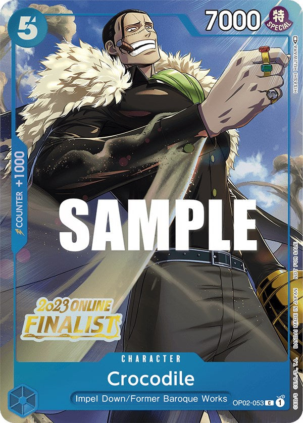 Crocodile (Online Regional 2023) [Finalist] [One Piece Promotion Cards] | Rock City Comics