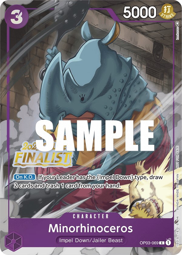 Minorhinoceros (Online Regional 2023) [Finalist] [One Piece Promotion Cards] | Rock City Comics