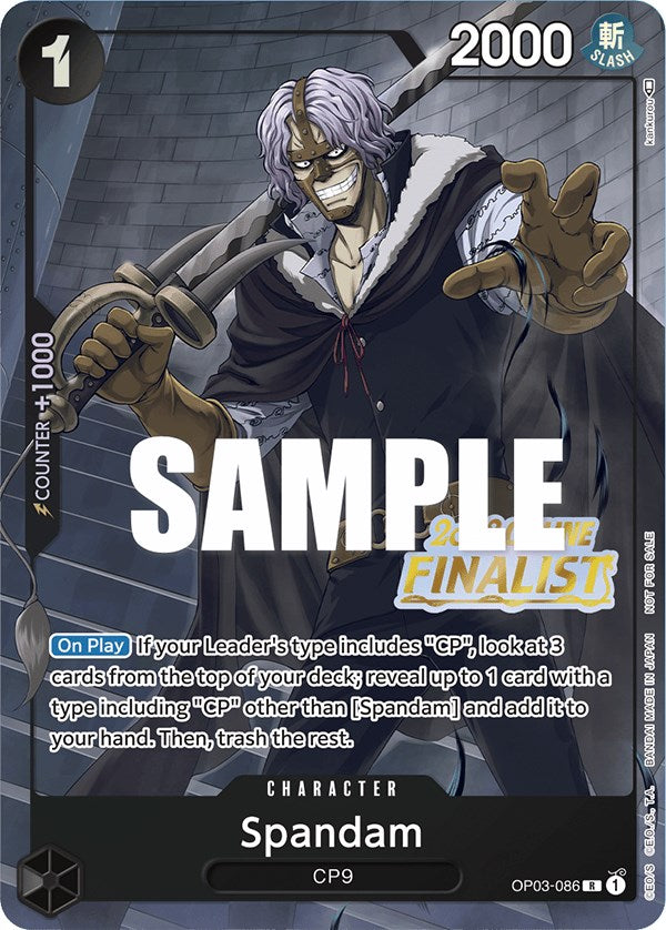 Spandam (Online Regional 2023) [Finalist] [One Piece Promotion Cards] | Rock City Comics