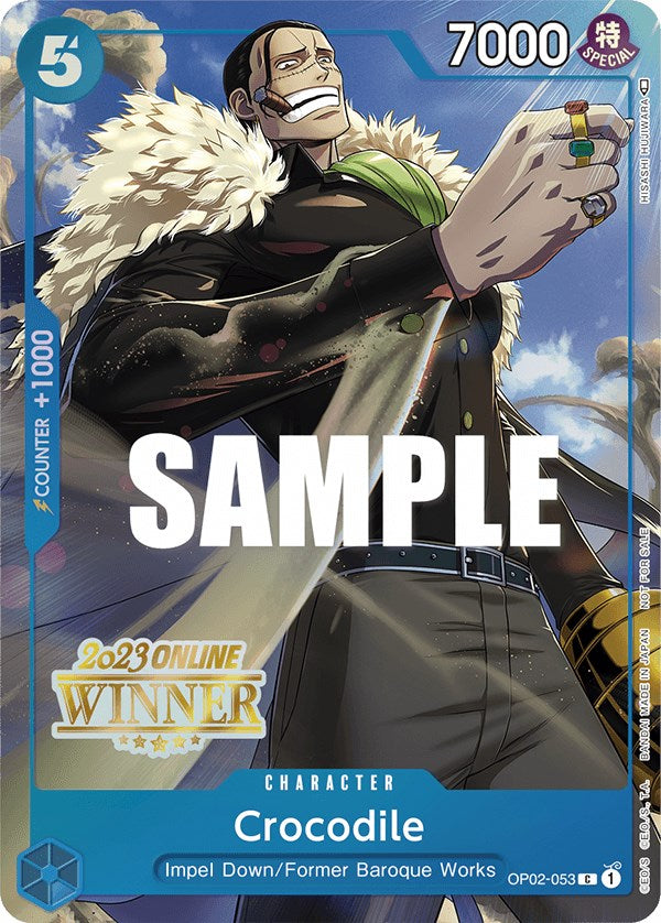 Crocodile (Online Regional 2023) [Winner] [One Piece Promotion Cards] | Rock City Comics