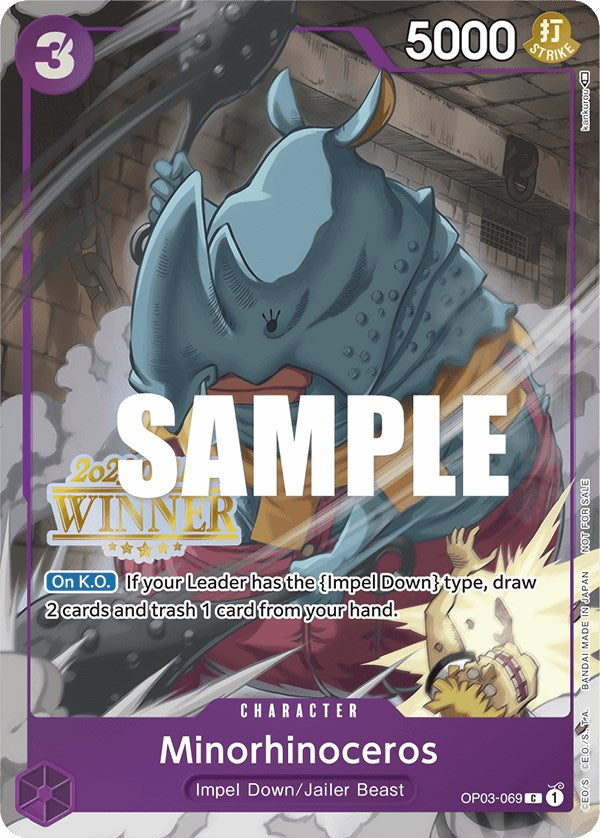 Minorhinoceros (Online Regional 2023) [Winner] [One Piece Promotion Cards] | Rock City Comics