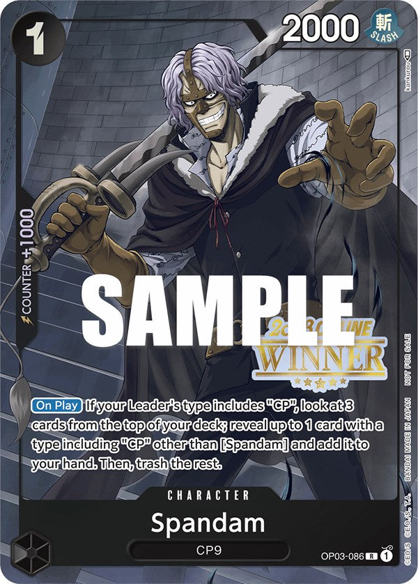 Spandam (Online Regional 2023) [Winner] [One Piece Promotion Cards] | Rock City Comics