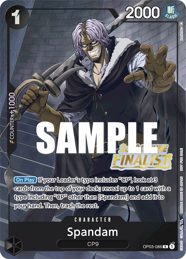 Spandam (Offline Regional 2023) [Finalist] [One Piece Promotion Cards] | Rock City Comics