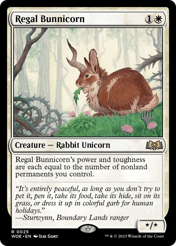 Regal Bunnicorn (Promo Pack) [Wilds of Eldraine Promos] | Rock City Comics