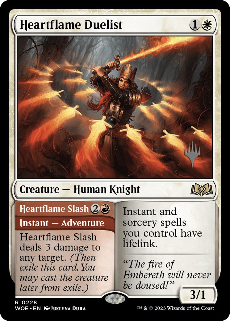Heartflame Duelist // Heartflame Slash (Promo Pack) [Wilds of Eldraine Promos] | Rock City Comics