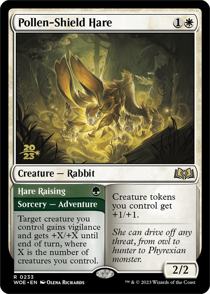 Pollen-Shield Hare // Hare Raising (Promo Pack) [Wilds of Eldraine Promos] | Rock City Comics