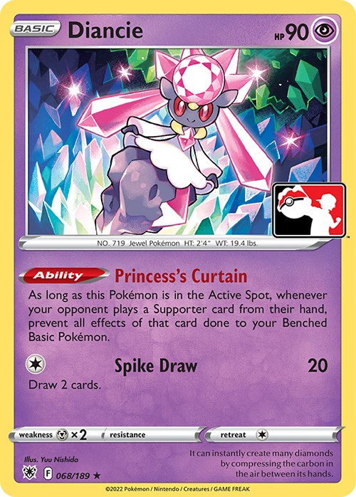 Diancie (068/189) [Prize Pack Series Three] | Rock City Comics