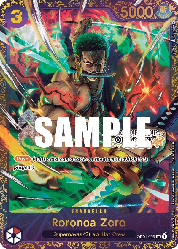 Roronoa Zoro (OP01-025) (Treasure Cup) [One Piece Promotion Cards] | Rock City Comics