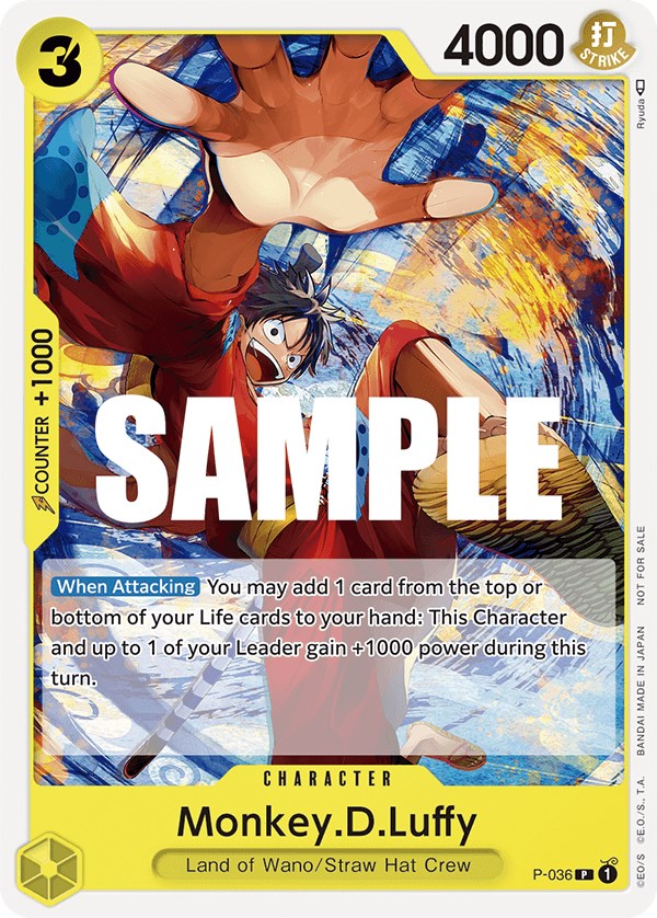 Monkey.D.Luffy (Pre-Release Tournament) [One Piece Promotion Cards] | Rock City Comics