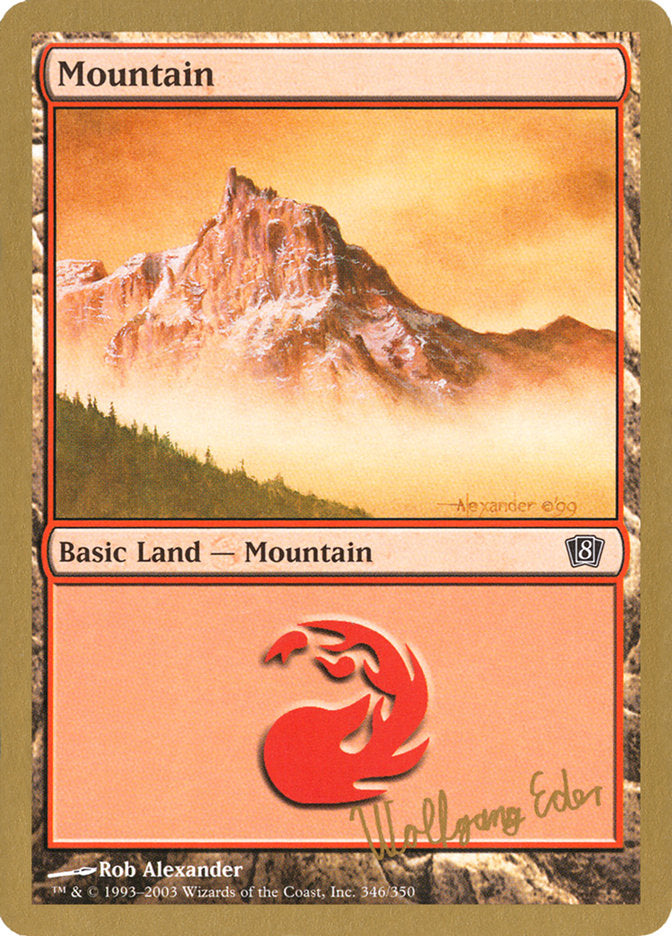 Mountain (we346) (Wolfgang Eder) [World Championship Decks 2003] | Rock City Comics