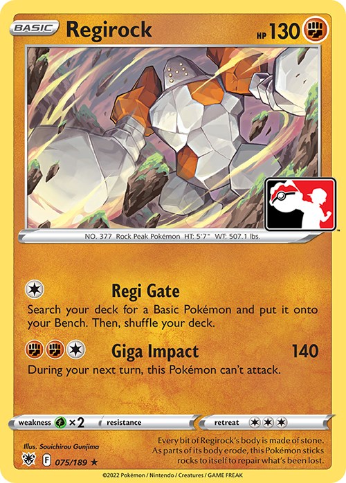 Regirock (075/189) [Prize Pack Series Three] | Rock City Comics