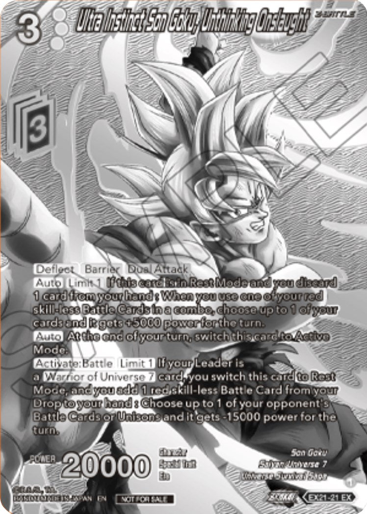 Ultra Instinct Son Goku, Unthinking Onslaught (2023 Offline Regionals Silver Print) (EX21-21) [Promotion Cards] | Rock City Comics