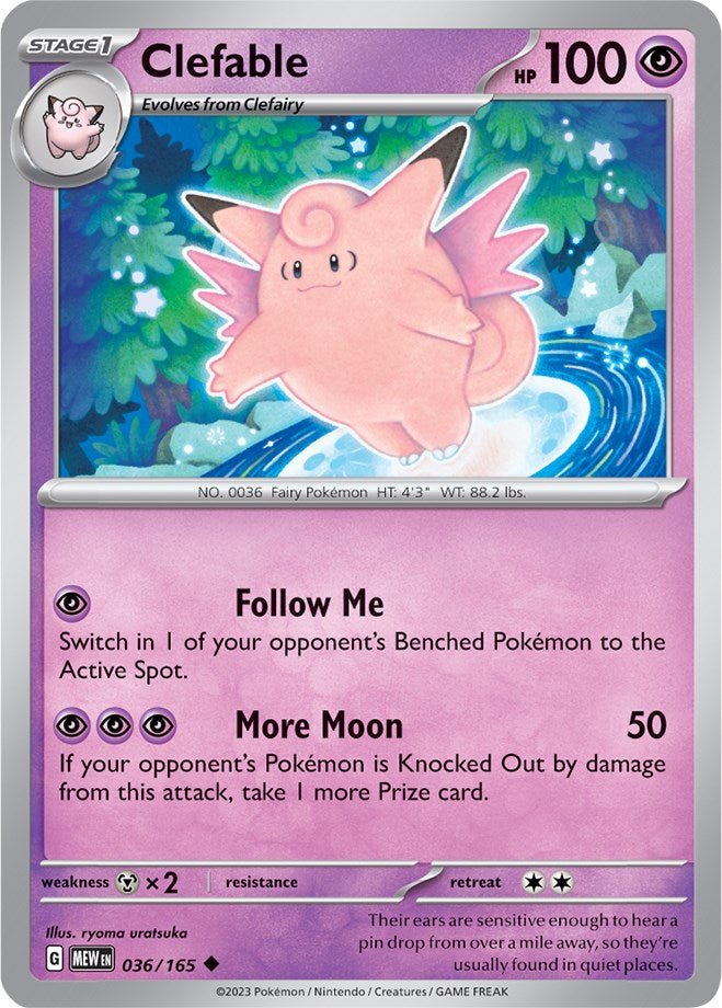 Clefable (036/165) [Scarlet & Violet: 151] | Rock City Comics