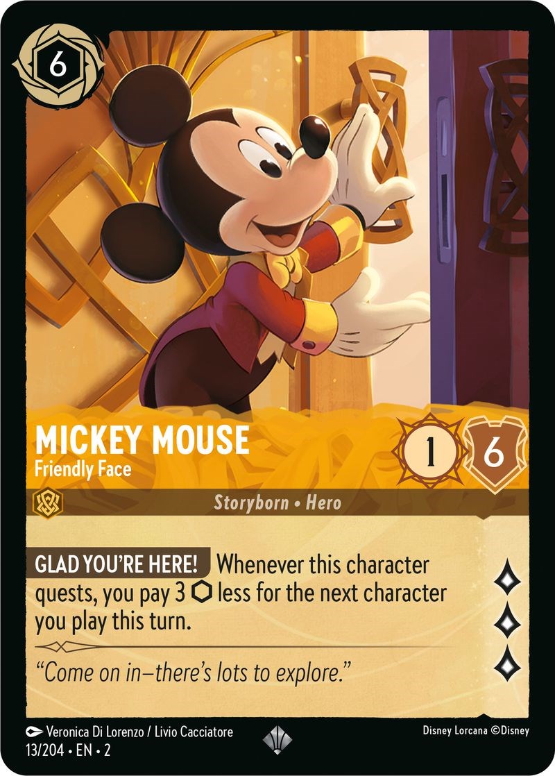 Mickey Mouse - Friendly Face (13/204) [Rise of the Floodborn] | Rock City Comics