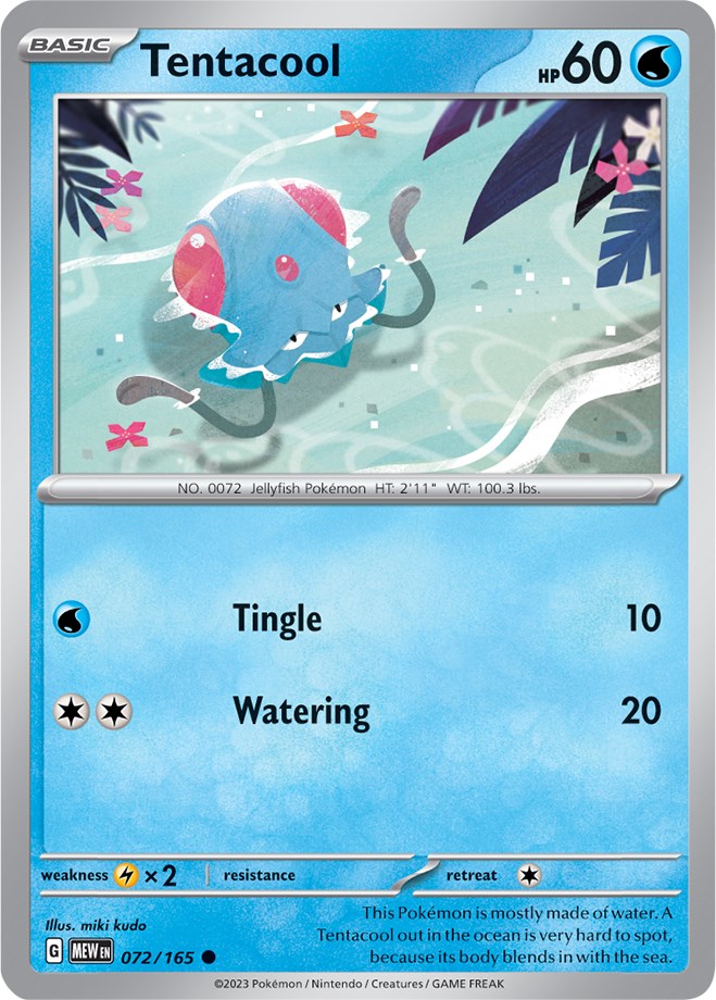 Tentacool (072/165) [Scarlet & Violet: 151] | Rock City Comics