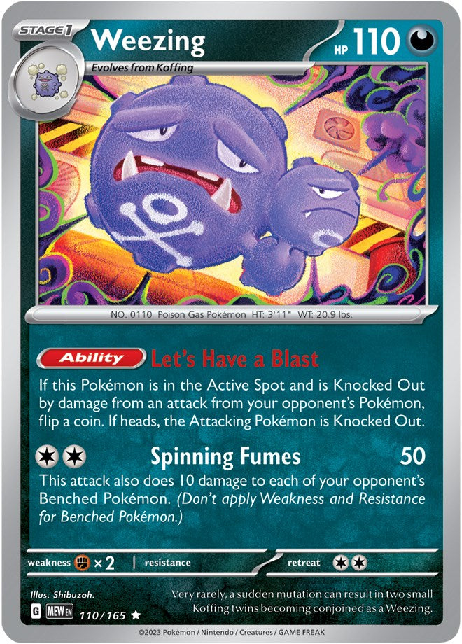 Weezing (110/165) [Scarlet & Violet: 151] | Rock City Comics