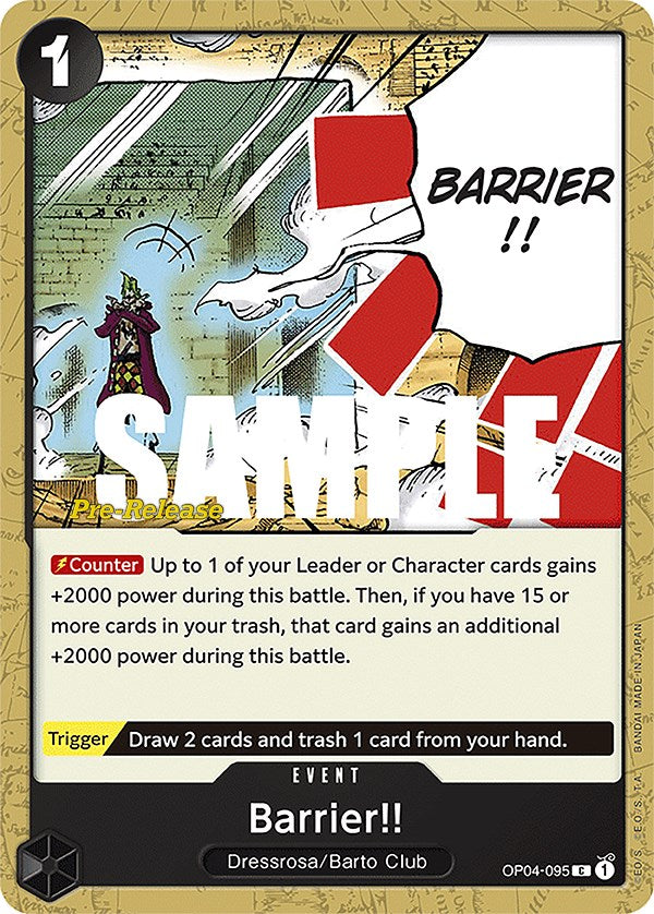 Barrier!! [Kingdoms of Intrigue Pre-Release Cards] | Rock City Comics