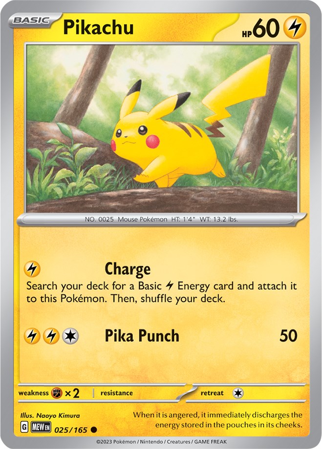 Pikachu (025/165) [Scarlet & Violet 151] | Rock City Comics