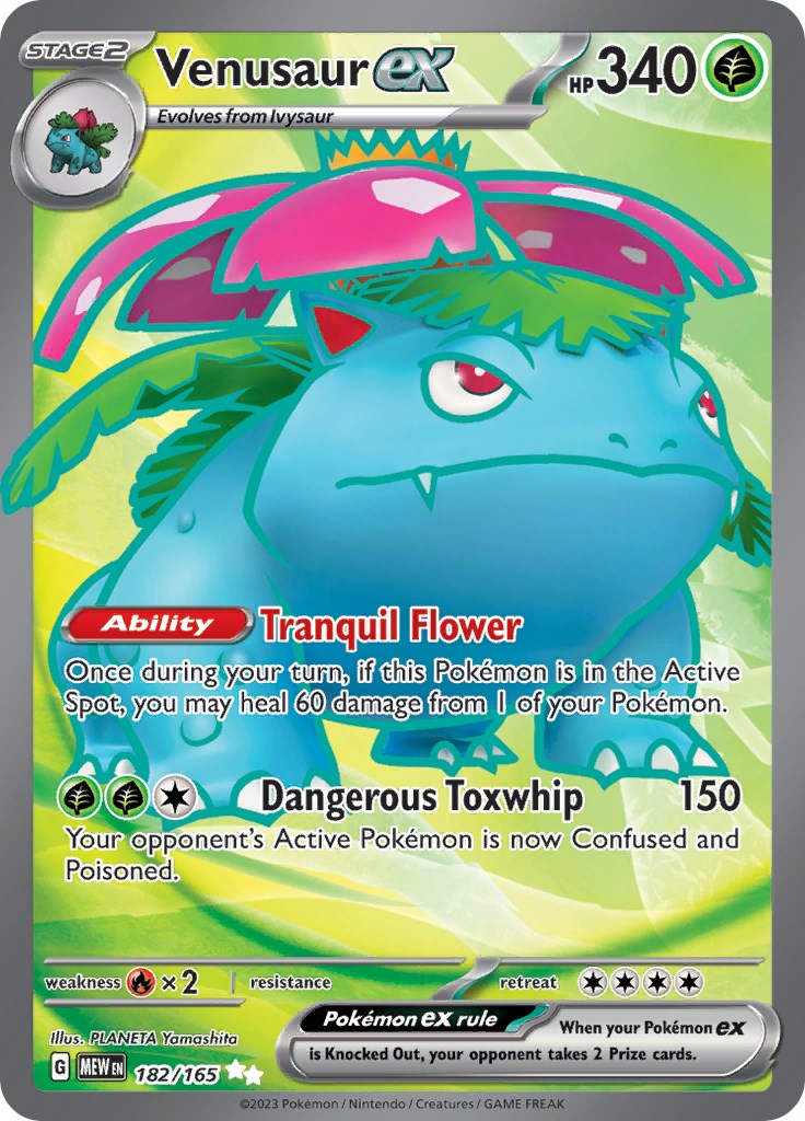 Venusaur ex (182/165) [Scarlet & Violet: 151] | Rock City Comics