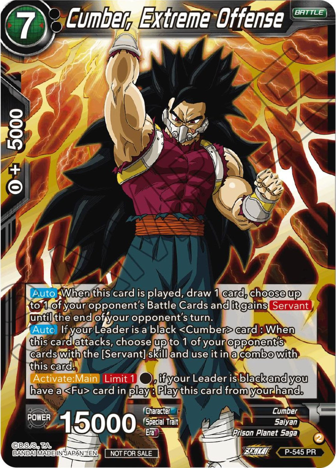 Cumber, Extreme Offense (Championship Selection Pack 2023 Vol.3) (P-545) [Tournament Promotion Cards] | Rock City Comics