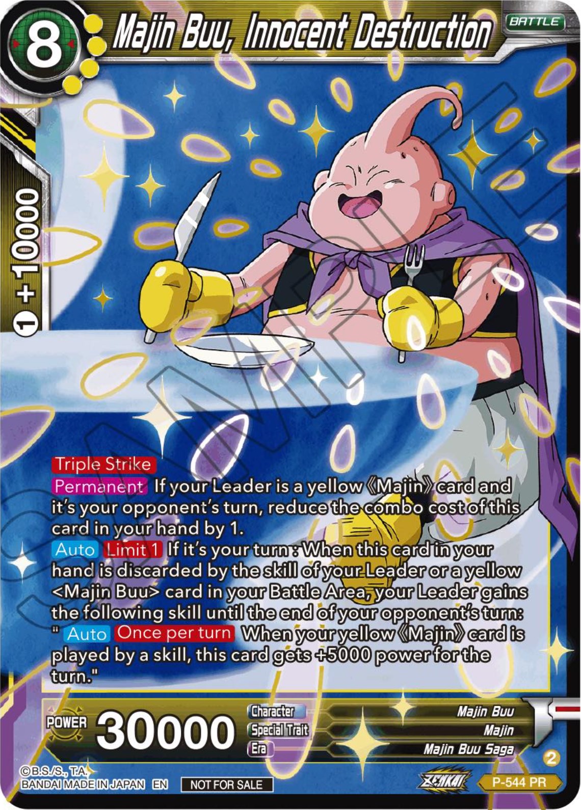 Majin Buu, Innocent Destruction (Championship Selection Pack 2023 Vol.3) (Gold-Stamped) (P-544) [Tournament Promotion Cards] | Rock City Comics