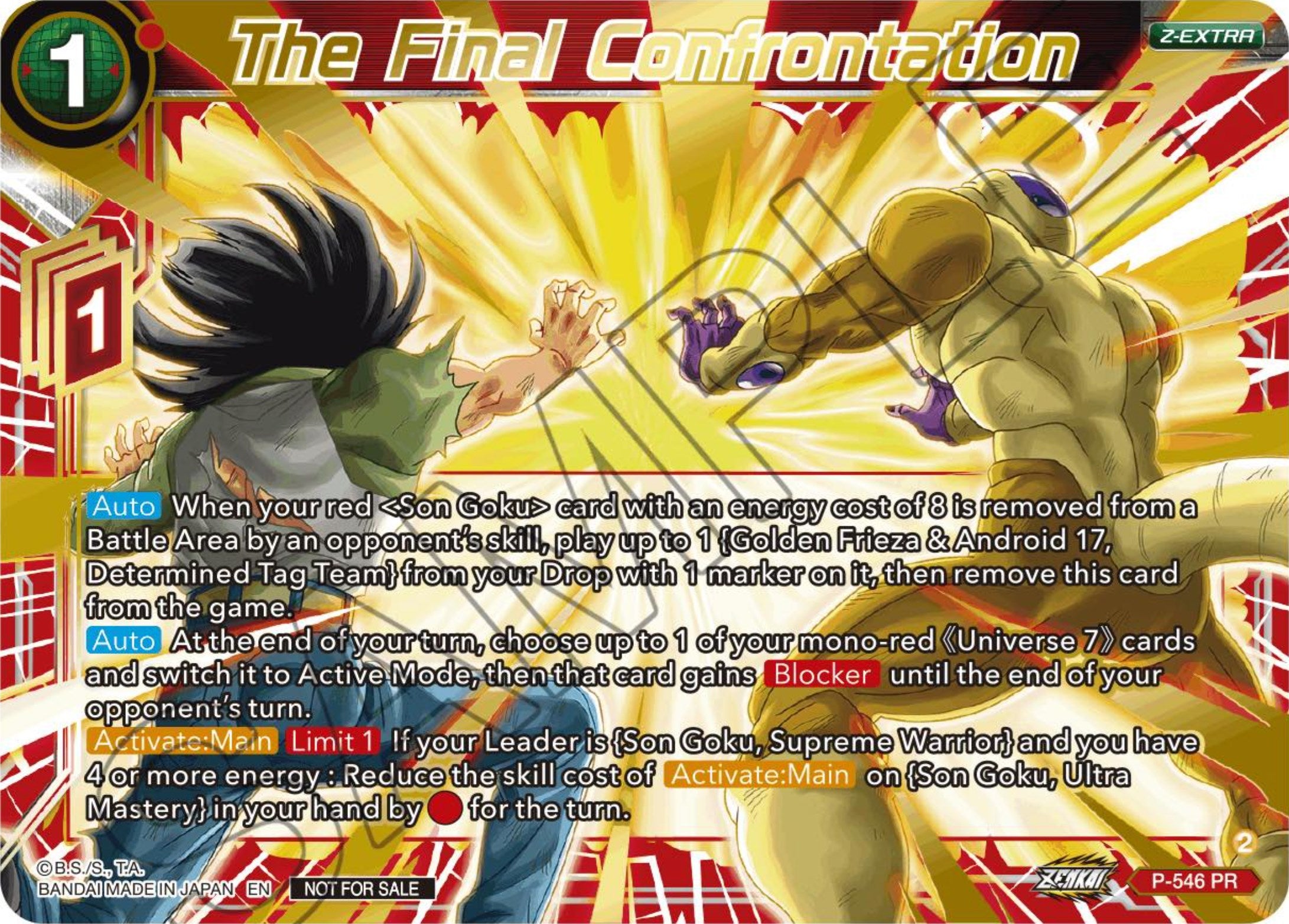 The Final Confrontation (Championship Z Extra Card Pack 2023) (P-546) [Tournament Promotion Cards] | Rock City Comics