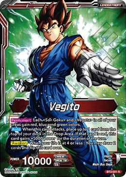 Vegito // Fusion Warrior Super Saiyan Vegito (Championship 2023 Golden Card Vol.3) (BT2-001) [Tournament Promotion Cards] | Rock City Comics