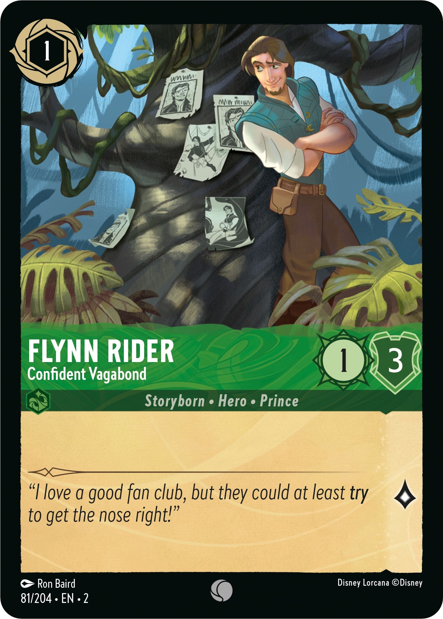 Flynn Rider - Confident Vagabond (81/204) [Rise of the Floodborn] | Rock City Comics