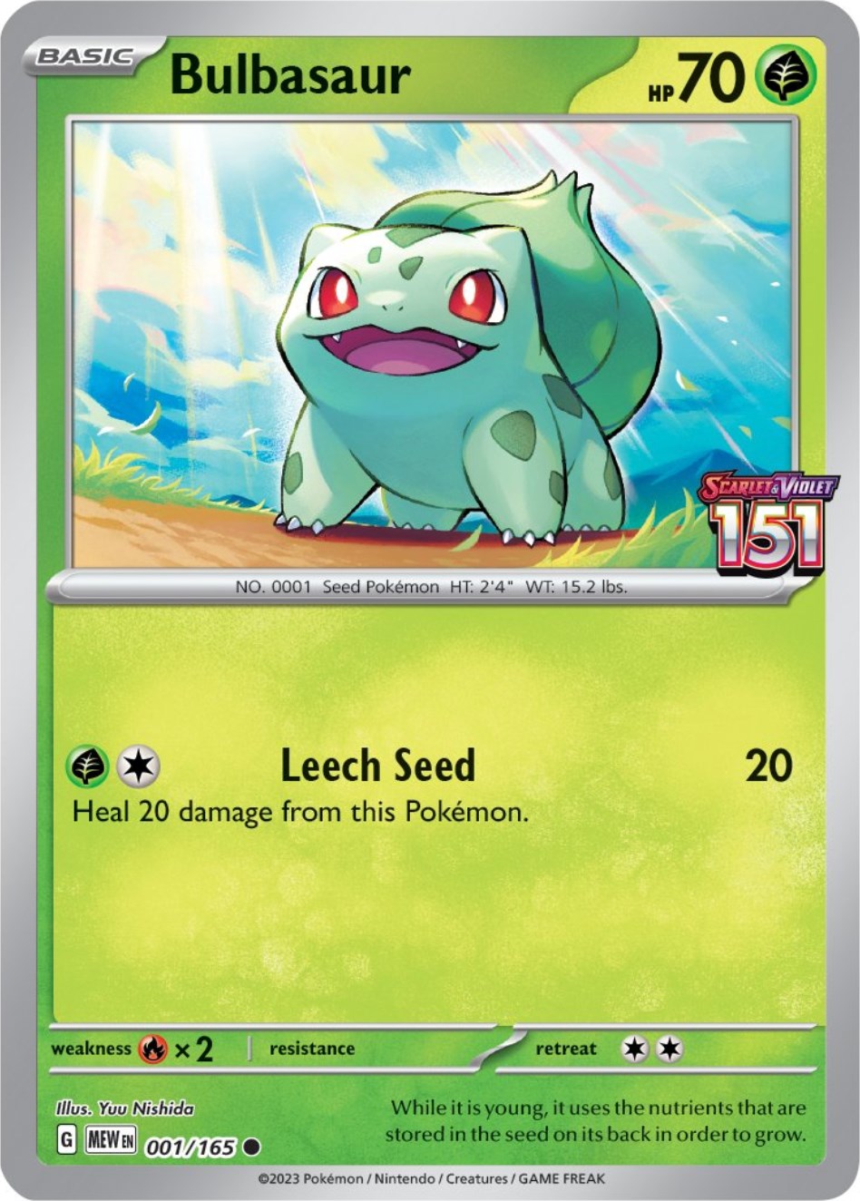 Bulbasaur (001/165) (Best Buy Exclusive) [Scarlet & Violet: 151] | Rock City Comics