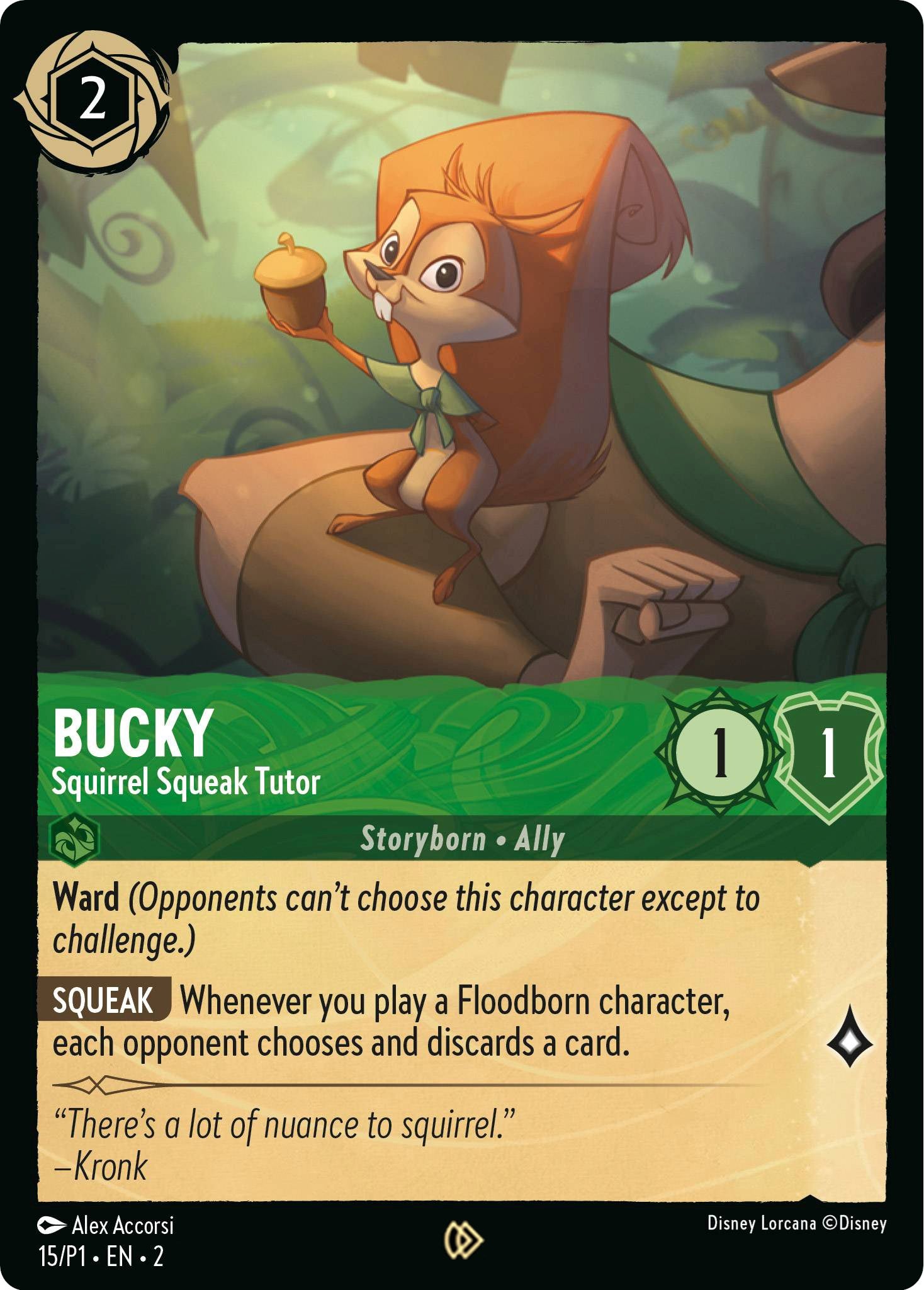 Bucky - Squirrel Squeak Tutor (15) [Promo Cards] | Rock City Comics