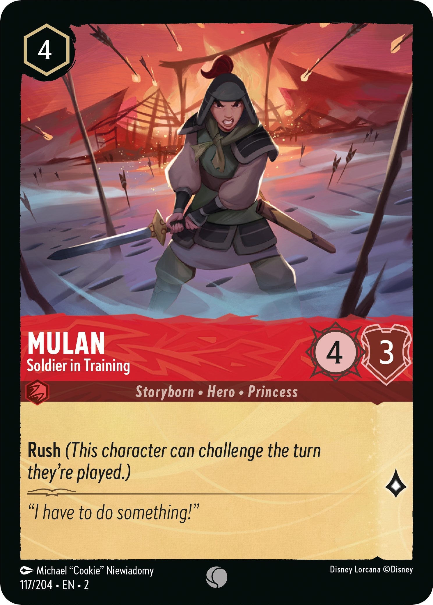 Mulan - Soldier in Training (117/204) [Rise of the Floodborn] | Rock City Comics