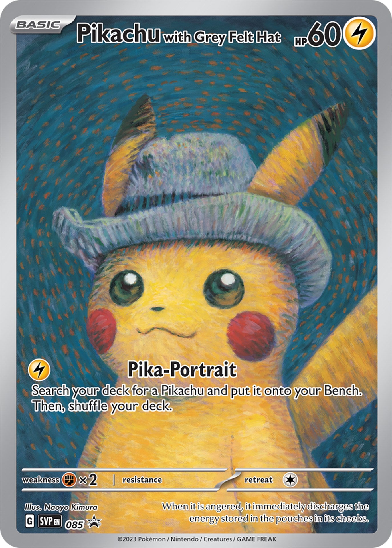 Pikachu with Grey Felt Hat (085) [Scarlet & Violet: Black Star Promos] | Rock City Comics