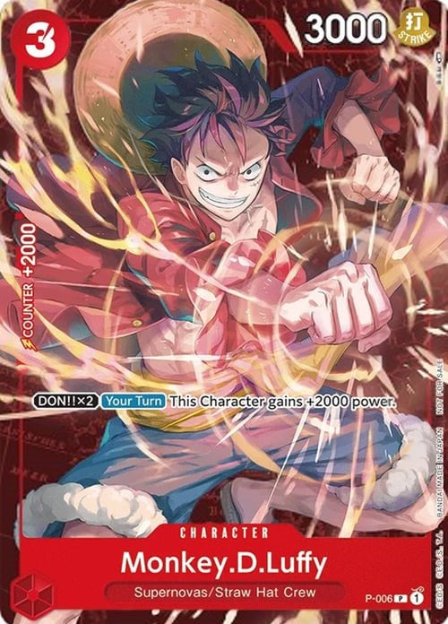 Monkey.D.Luffy (P-006) (Retail Promo) [One Piece Promotion Cards] | Rock City Comics