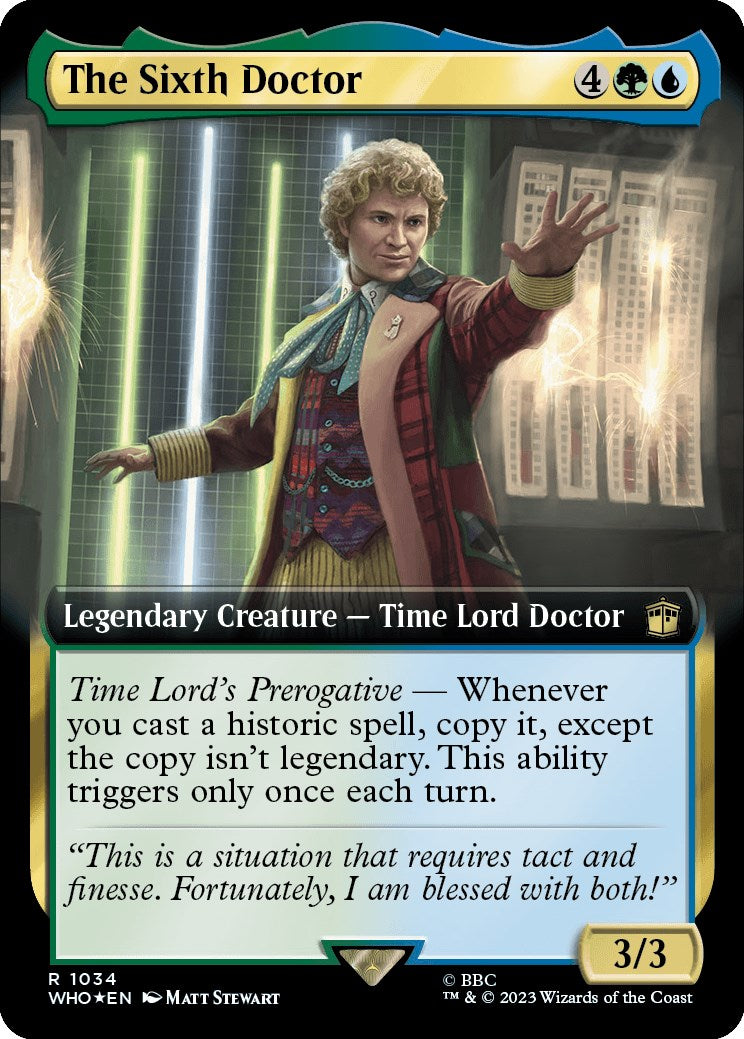 The Sixth Doctor (Extended Art) (Surge Foil) [Doctor Who] | Rock City Comics