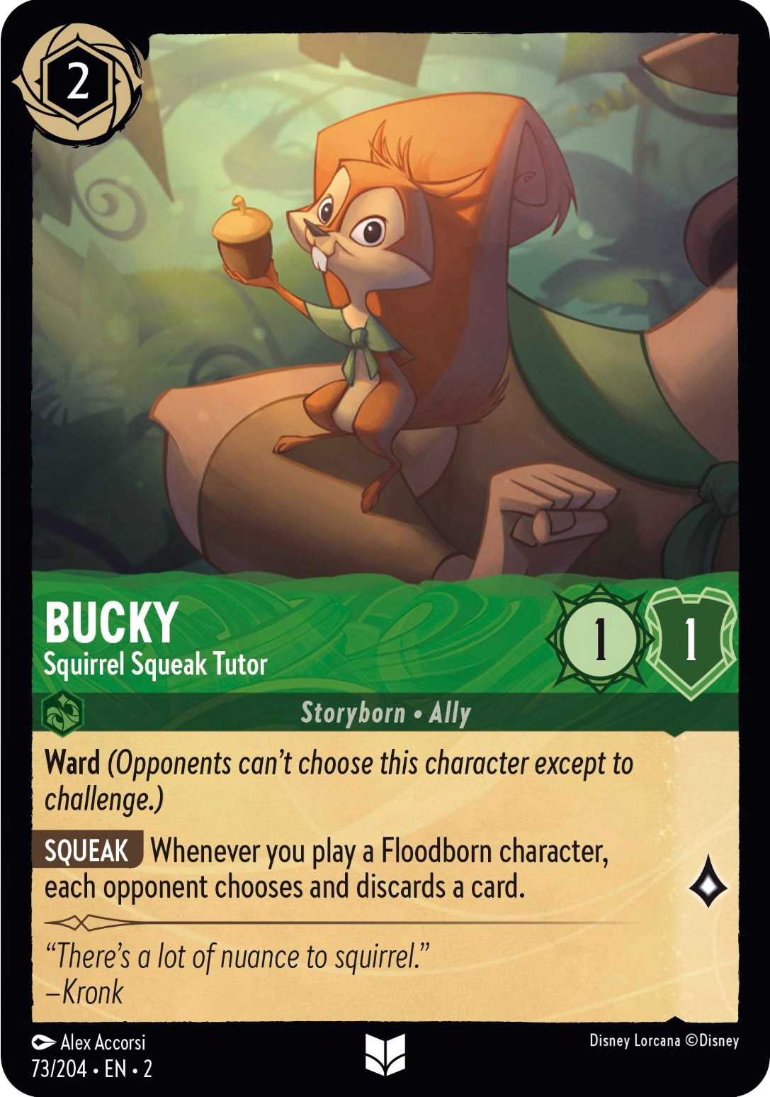 Bucky - Squirrel Squeak Tutor (73/204) [Rise of the Floodborn] | Rock City Comics