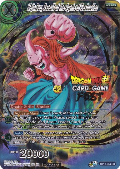 Majin Buu, Assault of the Agents of Destruction (Card Game Fest 2022) (BT13-034) [Tournament Promotion Cards] | Rock City Comics