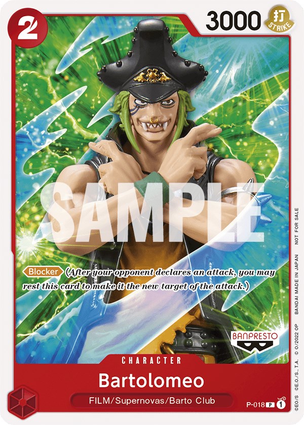 Bartolomeo (One Piece Film Red) [One Piece Promotion Cards] | Rock City Comics