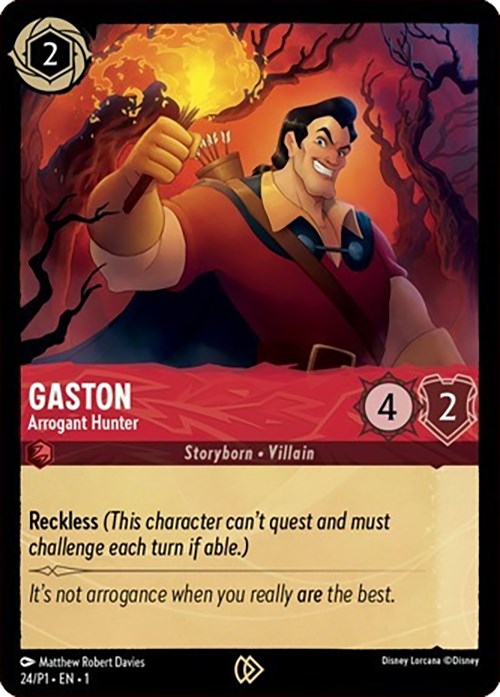 Gaston - Arrogant Hunter (24) [Promo Cards] | Rock City Comics
