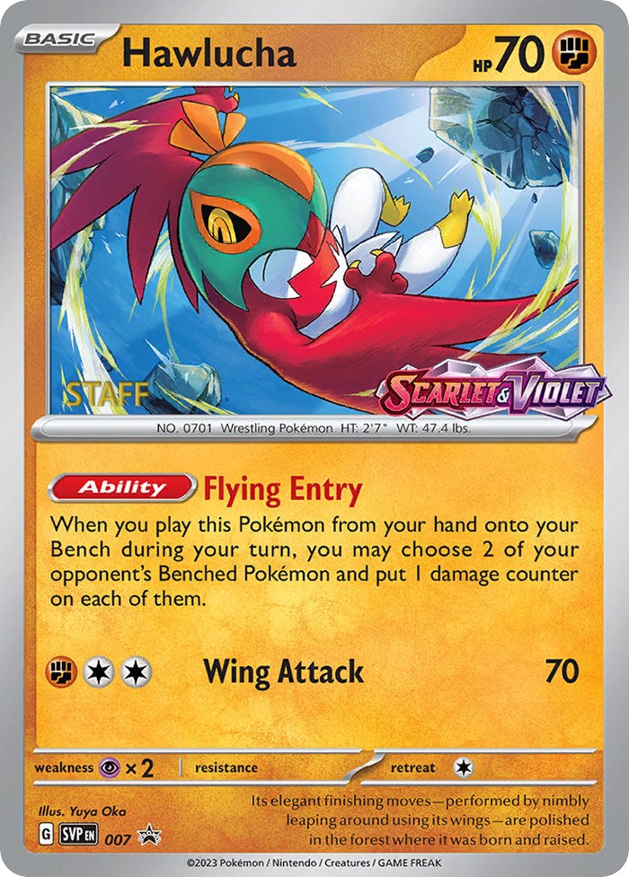 Hawlucha (007) [Staff] [Scarlet & Violet 151] | Rock City Comics