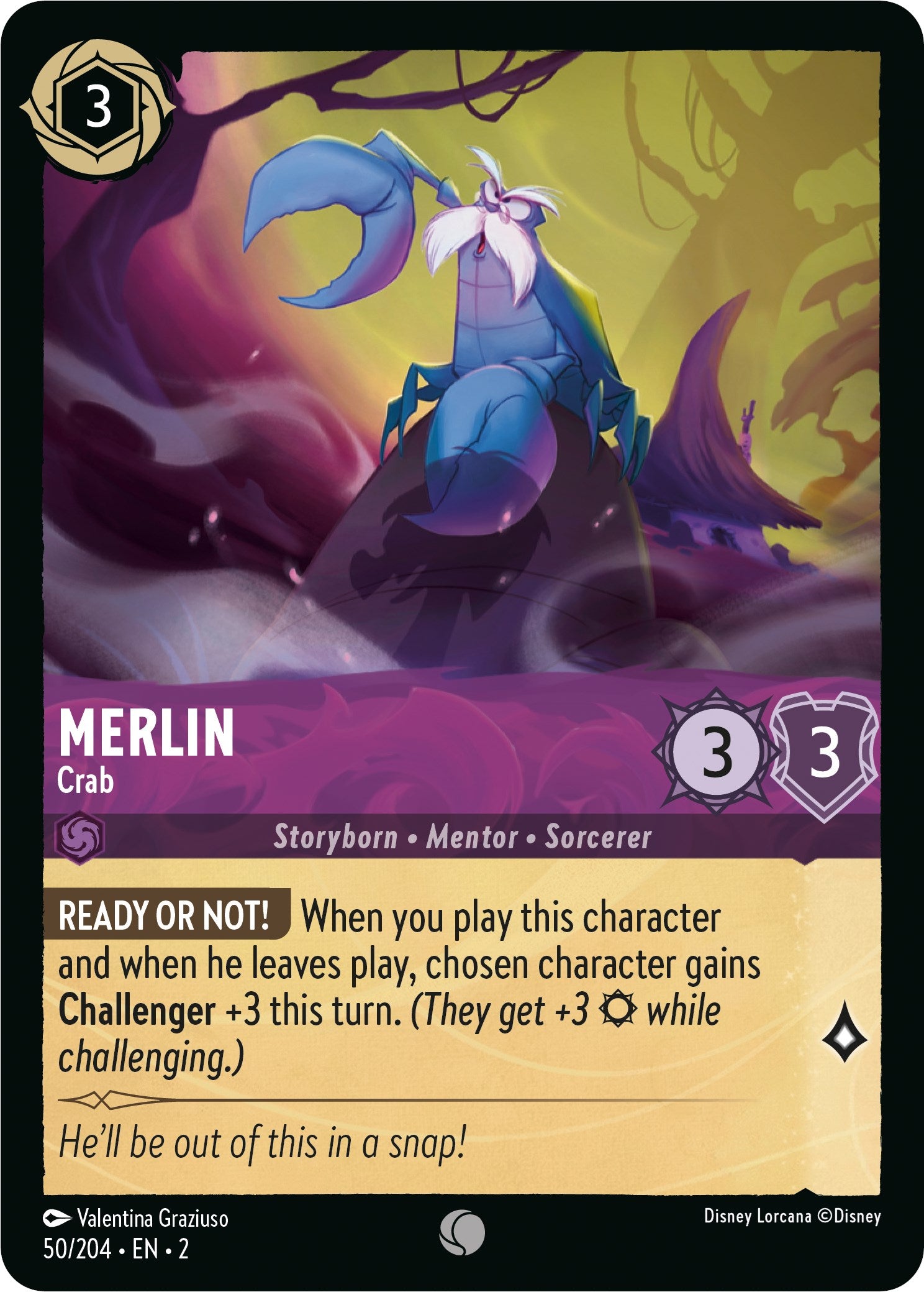 Merlin - Crab (50/204) [Rise of the Floodborn] | Rock City Comics