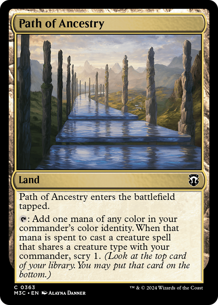 Path of Ancestry (Ripple Foil) [Modern Horizons 3 Commander] | Rock City Comics